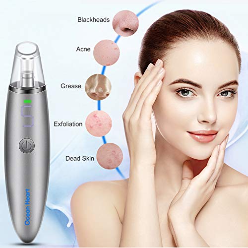 Limpiador de Poros - Extractor Puntos Negros Eléctrico Aspirador de Puntos Negros, Limpor Facial Quita Espinillas, Exfolia la piel muerta Para Tratamiento Facial