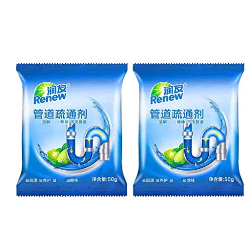 Limpiadores de drenaje,CHshe❤❤,Potente limpiador de fregadero y drenaje,Limpiador de tuberías para inodoros, Alcantarillado de baños,Material de hidróxido de sodio y silicato de sodio (B)