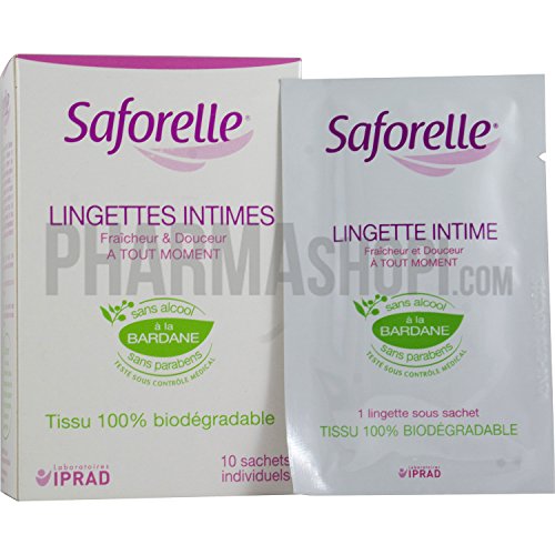 Lingettes Intimes 10 Sachets Individuels Saforelle