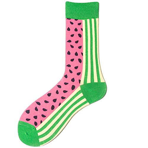 LINGZIA Calcetines Unsex, Trendy Seafood Bird Corn Burger Zebra Shark Illustration Calcetines de tubo mediano de algodón OneSize 001