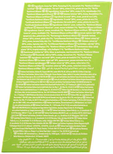 Lipton Selección Exclusiva Té Verde Sencha - 6 Cajas con 25 Pirámides, Pack de 1
