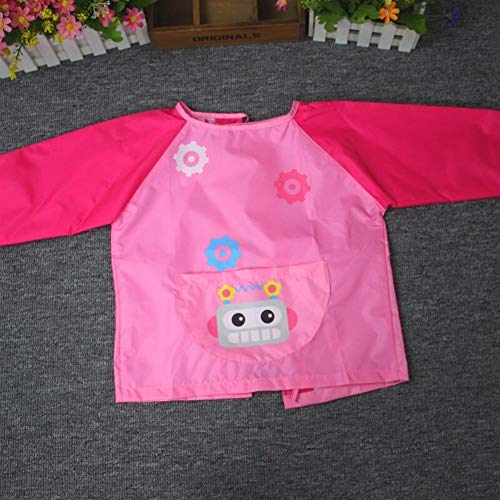LiQinKeJi8 Babero Anti-Desgaste 0-3 años de Edad de los niños a Prueba de Agua Desechables for bebés Ropa Babero Babero de Manga Larga para Infantes (Color : F, Size : S 6-30 Month)