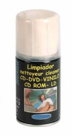 Líquido Limpiador Spray Multiusos para Discos de Vinilo, CD y DVD/Ref.2593