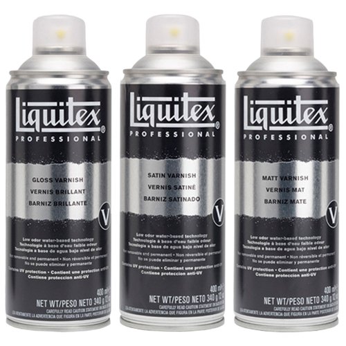 Liquitex Professional - Barniz satinado en spray, 400ml