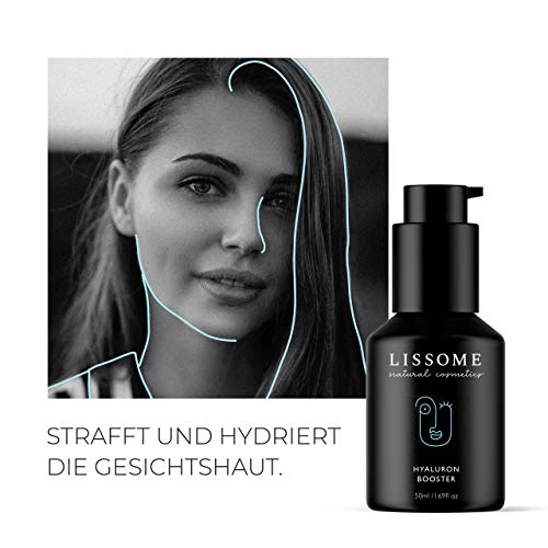 lissome - Sérum facial con ácido hialurónico puro 50ml - efecto antiarrugas y antiedad - apto para el contorno de ojos - cosmética natural de Alemania