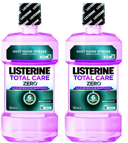 Listerine Cuidado Total del Cero Boca Baño 500ml - Conjunto de 2