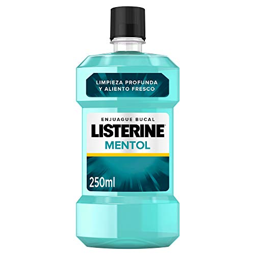 Listerine, Enjuague Bucal Mentol, 250 ml