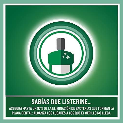 Listerine, Enjuague Bucal Protección Dientes y Encías, Sabor Menta Fresca, 500 ml