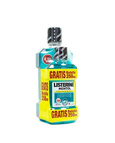 Listerine - LISTERINE MENTOL ENJUAGUE BUCAL 500ML + 250ML OBSEQUIO - listerine-mentol