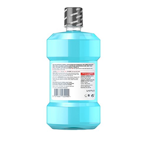 Listerine Stay Blanco Ártico menta enjuague bucal, 1L