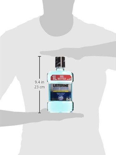 Listerine Stay Blanco Ártico menta enjuague bucal, 1L