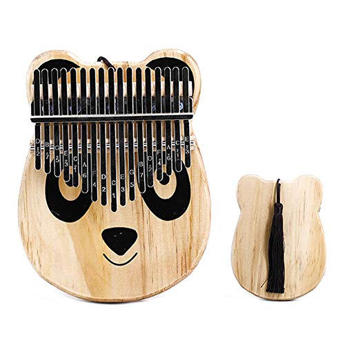 Liteness Marimbas Kalimba 17 Teclas Piano de Pulgar Piano de Dedo portátil con Bolsa Protectora, Martillo de afinación y Pegatina de Nota para Regalo de niños y Adultos