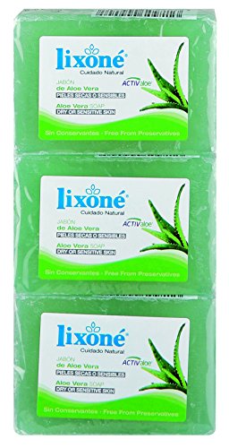 Lixone Jabón de Aloe Vera - 3 Unidades