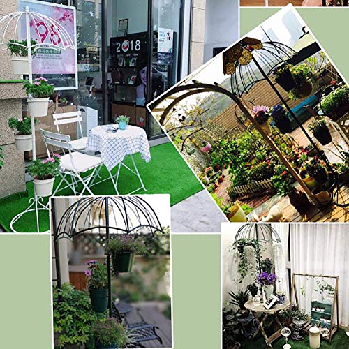 LJYY Soporte de Flores con Forma de Paraguas de decoración artística con Base de Metal sólido con diseño de Paraguas único, Azul