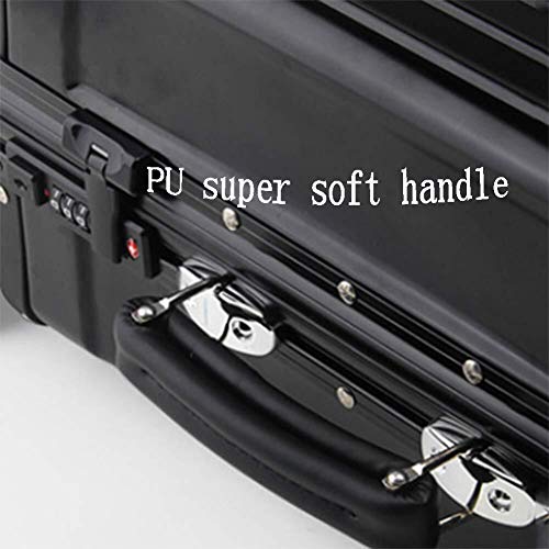 LLRDIAN Maleta con ruedas, maleta de aleación de magnesio y aluminio totalmente profesional, personalidad elegante y resistente al agua y resistente al desgaste (35 × 20 × 48.5cm / 41 × 23 × 58cm / 43