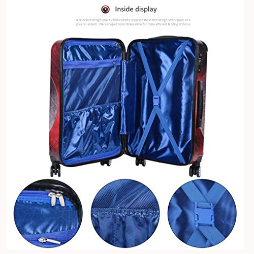 LLRDIAN Maleta de Viaje Capitán América/Spider-Man/Iron Man Estuche for Maletas de Viaje (Color : B, Size : 42x 26x65cm)