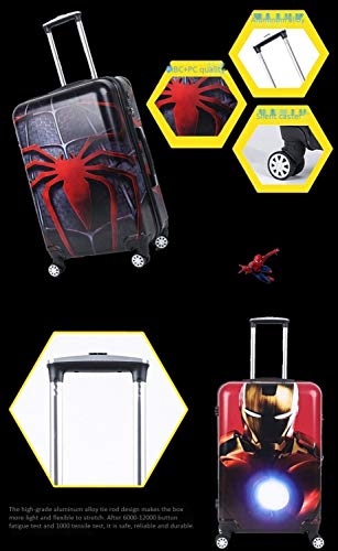 LLRDIAN Maleta de Viaje Capitán América/Spider-Man/Iron Man Estuche for Maletas de Viaje (Color : B, Size : 42x 26x65cm)