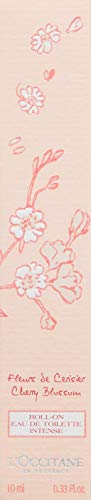 L'Occitane Cherry Blossom Roll-On Eau de Toilette Intenso para Mujeres, 10 mililitros