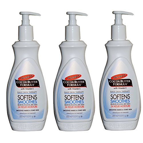 Loción diaria de manteca de cacao con vitamina E, de Palmer, para tratamiento diario de la piel, 3 x 400 ml