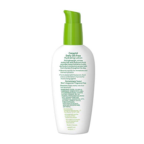 Loción Facial Hidratante de Día con Ácido Hialurónico, 88 ml. - Cetaphil