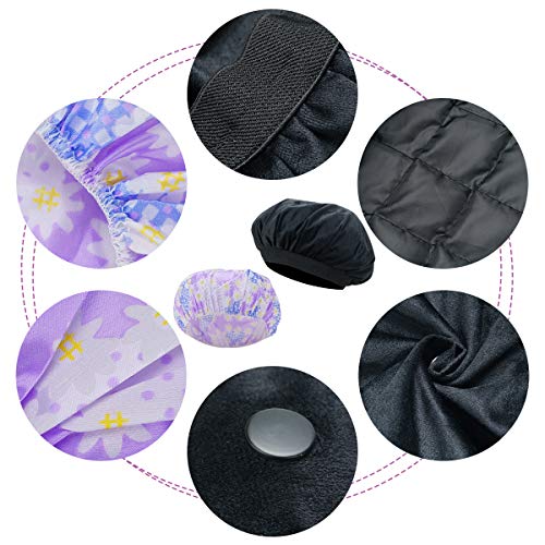 Locisne Gorro térmico acondicionamiento profundo extraíble linaza, gorro calentado con vapor microondas para acondicionadores cabello con daños profundos Hidratación Tratamiento hidratante