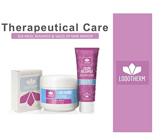 LODOTHERM - Jabón natural de Lodos y Algas Espumoso con Aceite de Oliva - Suaviza, Tonifica, Reafirma - Contiene Lodo Marino, Algas Marinas, Agua Thermal y Sales Minerales.