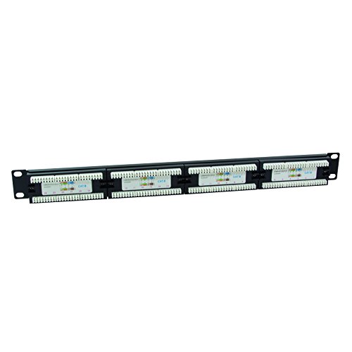 LogiLink M-Cab Patch Panel Cat 6, 24 Port - Bahía de Entrada (24 Port, RJ45 Cat 6 (Female), ROHS)