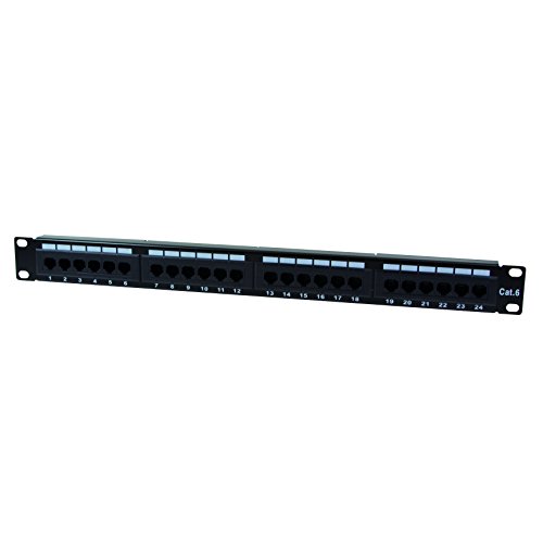 LogiLink M-Cab Patch Panel Cat 6, 24 Port - Bahía de Entrada (24 Port, RJ45 Cat 6 (Female), ROHS)