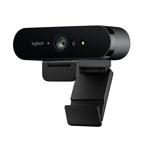 Logitech Brio Stream Webcam, Streaming Full HD 1080p/60fps, Edición Streaming, Superrápida, Corrección de Iluminación HD, para Skype/Google Hangouts/FaceTime, Para Gaming, Portátil/PC/Mac, Color Negro
