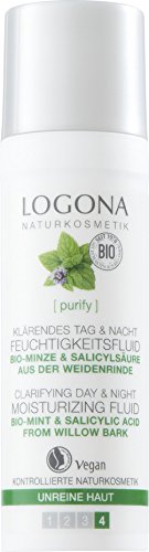 Logona Fluido Hidratante Dia Y Noche Menta 30Ml. 30 g