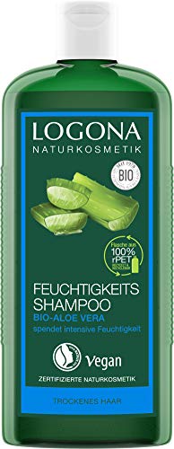 logona Natural de Humedad de Maquillaje Champú Bio de Aloe Vera, hidratantes Cuidado para Cabello strapaziertes, Protege contra el austrocknen, con Bio de extractos, 250 ml