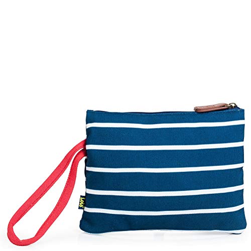 Lois - Neceser con Asa de Mano. Lona Estampada. Cierre Cremallera. Ideal para Playa en Verano o Viaje. Calidad Moda y Diseño. Bolso Tote a Juego. Resistente y Ligero. 601006, Color Marino