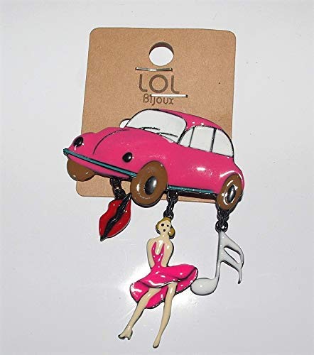 LOL BIJOUX – Broche 50 'S – Marilyn – Cox – Rosa Caramelos