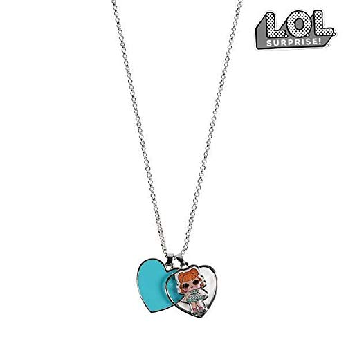 LOL Surprise 2500001118_TU-C14 Collar de Niña con acero inoxidable 18.5 cm, Rosa, Talla única