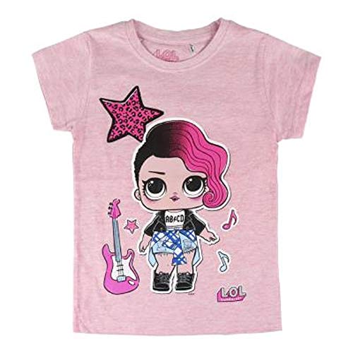 L.O.L. Surprise ! Camiseta para niñas con Las muñecas LOL Rocker, BFF Fancy & Fresh, Diva, M.C Swag, IT Baby, Leading Baby | Top de Verano de algodón para niños (4/5 años, Rocker)