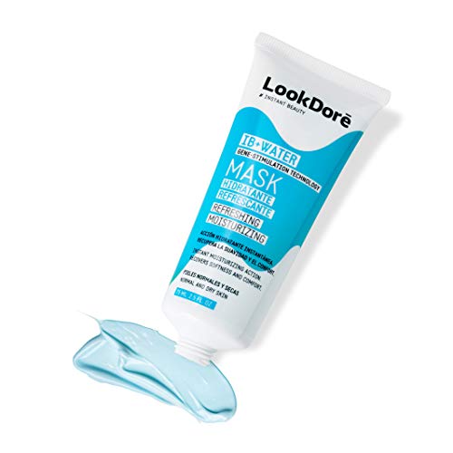 Lookdoré IB+Water Mascarilla Facial Hidratante Calmante - Piel Seca o Sensible - Mascarilla de Arcilla Blanca 75ml