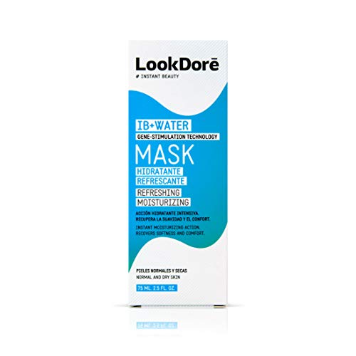 Lookdoré IB+Water Mascarilla Facial Hidratante Calmante - Piel Seca o Sensible - Mascarilla de Arcilla Blanca 75ml