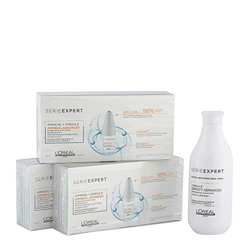L'oreal Aminexil Advanced kit Shampoo 300ml vials 30x6ml