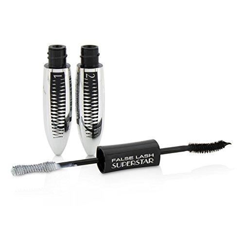 L'Oreal False Lash Superstar Mascara - Black 2x6.5ml