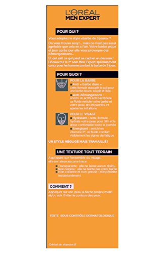 L'Oreal Men Expert Hydra Energetic X faciales Cara humana Barba 3 Días