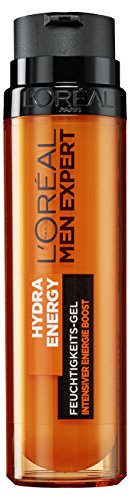 L’Oreal Men Expert Hydra Energy, gel hidratante energizante de creatina para el cuidado de la hidratación, paquete de 1 unidad (1 unidad de 50 g)