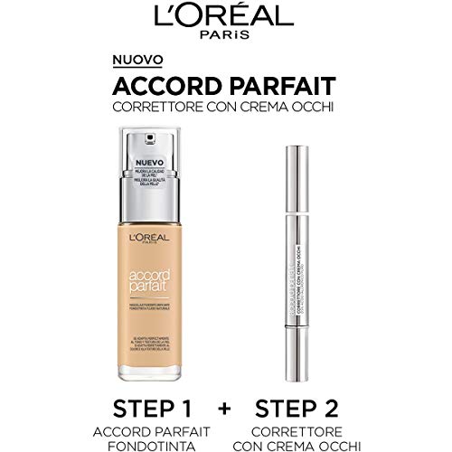 L'Oréal París Accord corrector Parfait Eye Cream in a Concealer tono medio 3-5N Natural-Beige