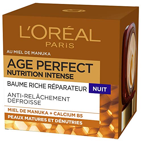 L'Oréal Paris - Age Perfect - Baume Riche Réparateur Nuit - Pour Peaux Matures Dénutries - Nutrition Intense - 50 ml