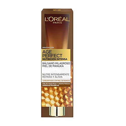 L'Oréal Paris Age Perfect Nutrición Intensa - Bálsamo Milagroso con Miel de Manuka para Pieles Maduras y Desnutridas - 40 ml