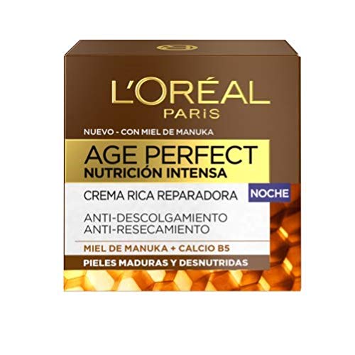 L'Oréal Paris Age Perfect Nutrición Intensa Crema Reparadora Noche Pieles Maduras y Desnutridas - 50 ml