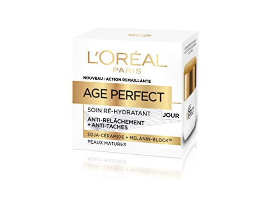 L'Oréal Paris - Age Perfect - Soin Jour Ré-Hydratant - Anti-Relâchement & Anti-Tâches - Peaux Matures - 50 mL