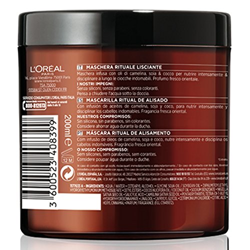 L'Oreal Paris Botanicals Mascarilla Botanicals Ritual de Alisado para Cabellos Indomables - 200 ml