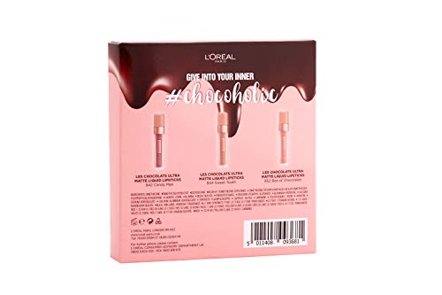 L'Oreal Paris caja de chocolates Ultra-mate líquido Lip Set de regalo