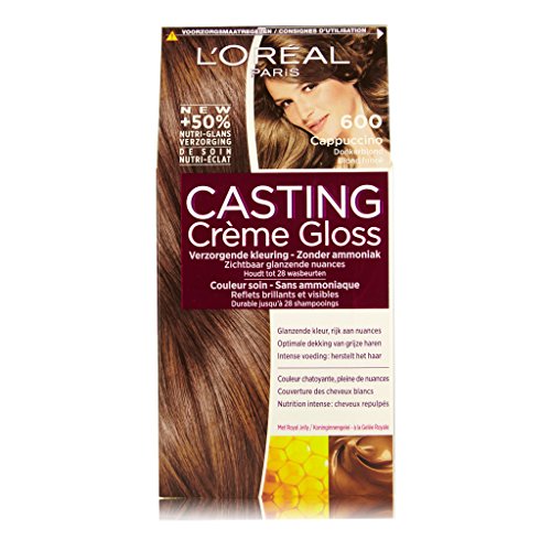 L’Oréal Paris Casting Crème Gloss 600 Cappuccino coloración del cabello Marrón - Coloración del cabello (Marrón, Cappuccino, Bélgica, 73 mm, 83 mm, 170 mm)