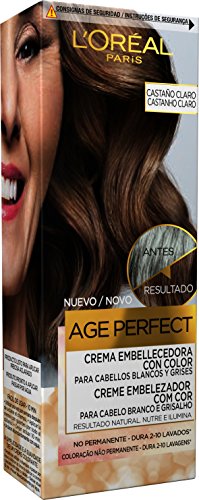 L'Oréal Paris Casting Crème Gloss Age Perfect Crema Embellecedora con Color, Tono Castaño - 3 Paquetes de 116 gr - Total: 348 gr